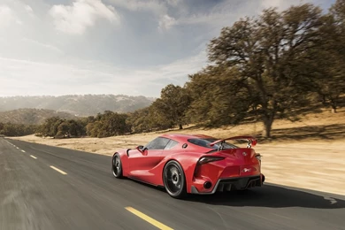 2014 Toyota FT 1 Concept Front Angle Motion Wallpapers