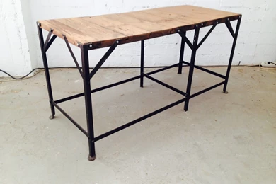 Vintage Industrial Table, 1910