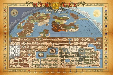 NES Hyrule Map Wallpapers (Legend Of Zelda/Adventure Of Link ...