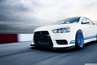 White With Black Rims Mitsubishi Lancer Evo X Wallpapers   Image ...