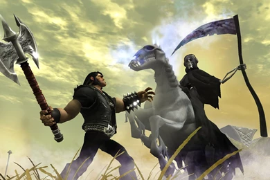 BRUTAL LEGEND Game Fantasy Warrior Battle Grim Reaper Dark F ...