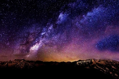Stars, Night, Landscape, Starry Night, Mountain, Long Exposure ...