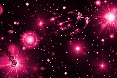 HOT PINK AND BLACK STARRY NIGHT WALLPAPER   (