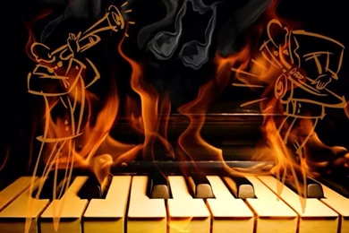 1920x1200 Jazz, Piano, Fire, Flame, Jazz Piano Fire Flame ...