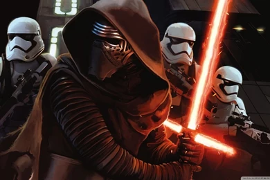 Kylon Ren With First Order StormTroopers HD Desktop Wallpapers ...