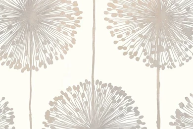 Muriva Dandelion Floral Wallpapers Cream / Grey / Gold (J04207 ...