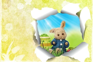 Free Illustration: Easter, Background, Hare, Egg, Hole   Free ...