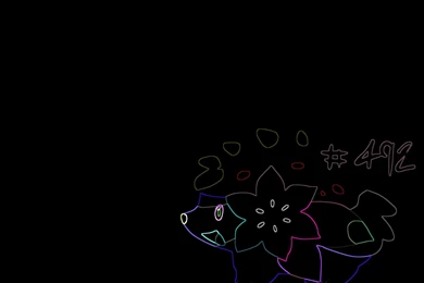 DeviantArt: More Like Shaymin Pokemon Wallpapers NEON COLOUR!!! By ...