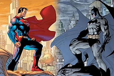 Classic Superman & Batman Superhero Wallpapers / Comic Posters By ...