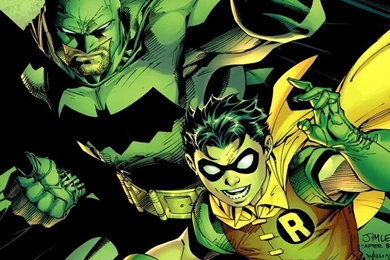 BATMAN ROBIN JIM LEE WALLPAPER   (