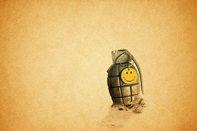 Funny: Grenade Smiley Pin HD Desktop For High Resolution HD 16:9 ...