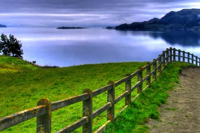 1920x1200 Calm Picturesque Landscape Lake Desktop Wallpapers ...