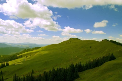 Picturesque Green Hill Wallpapers   Nature Wallpapers