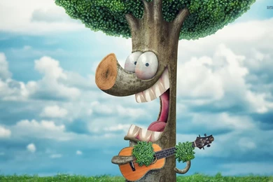 Tree Playing The Guitar Wallpapers   Artistic Wallpapers