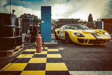 Yellow Ford GT40 Car HD Wallpapers   Desktop Wallpapers