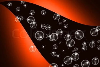 Bubbles Abstract Orange And Black Backgrounds