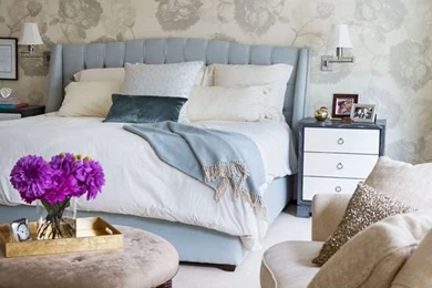 Large scale Floral Wallpapers By Ted Tyler Wraps This Space In Soft ...