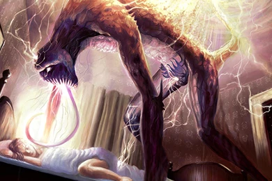 Artwork Beds Children Monsters Nightmare Wallpapers   (