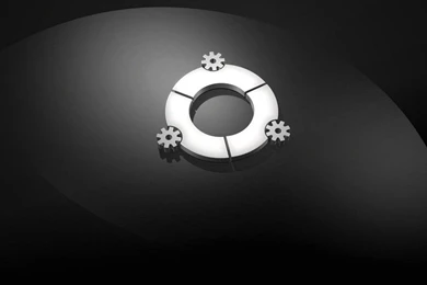 Wallpapers Gears Dark Ubuntu   1024 X 768   Operating System ...