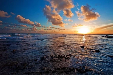 Beautiful Sea Sunset Ultra HD Wallpapers 2048 X 1352