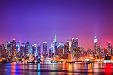 Pictures > New York Skyline At Night
