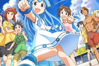 Wallpapers Ika Musume Shinryaku Tube 1920x1080