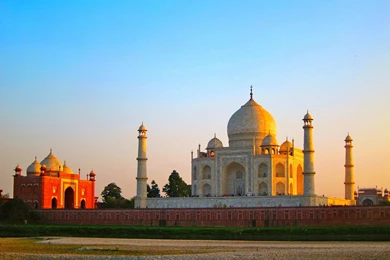 Taj Mahal Sunset Or Sunrise   Wallpaper.