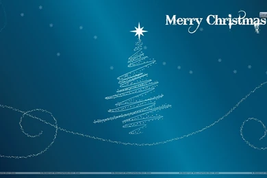 Merry Christmas With Blue Backgrounds Wallpapers