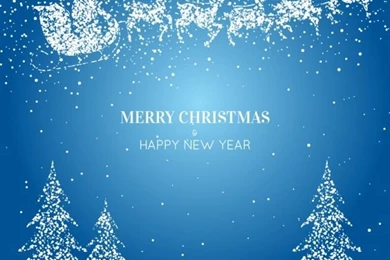 Merry Christmas & Happy New Year Backgrounds Vector