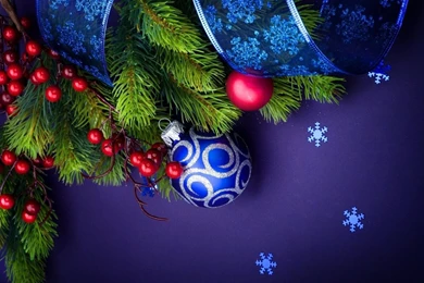 Merry Christmas Holiday Blue Backgrounds By Christiancaron54 On ...