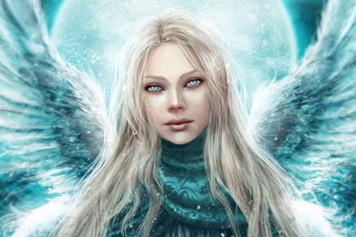 Download Wallpapers 1920x1080 Angel, Girl, Wings, Eyes, Darling ...
