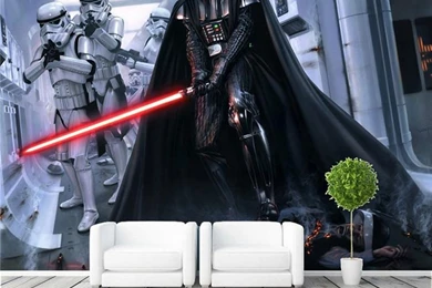 Modern Darth Vader Wall Mural Star Wars Photo Wallpapers Large Wall ...