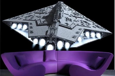 Aliexpress.com : Buy 3D Spacecraft Photo Wallpapers Star Wars Wall ...