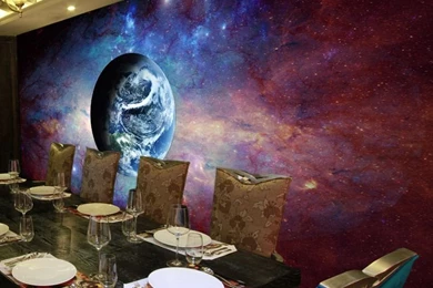Free Shipping Bar KTV Lounge Rooms Ceiling Mural Wallpapers Star ...