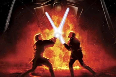 Star Wars   Lava Fight 2   Wall Mural & Photo Wallpapers   Photowall