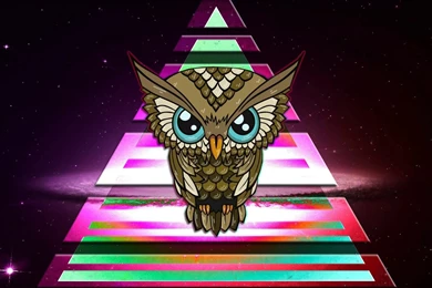 Owl, Triangle, Colorful, Space, Illuminati Wallpapers HD