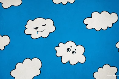 My Grinning Mind: Blue Sky Funny Cartoon Clouds