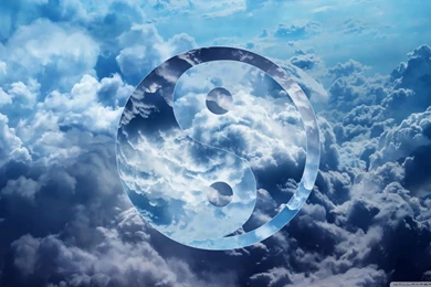 Ying Yang Clouds HD Desktop Wallpapers : High Definition