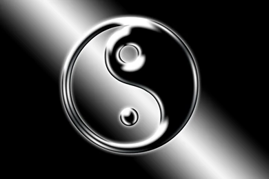 3D Ying Yang Logo Wallpapers Image