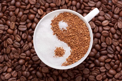 Coffee Ying Yang Wallpapers