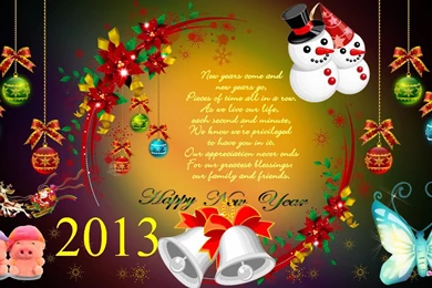 Download Happy New Year 2013 & Merry Christmas Wallpapers HD FREE ...