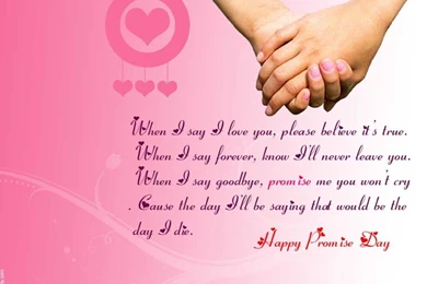 Promise Day Quotes Picture Happy Valentine Day Wallpaper: Desktop ...