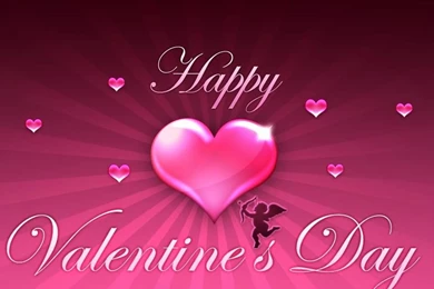 PINK VALENTINE DAY WALLPAPER   (