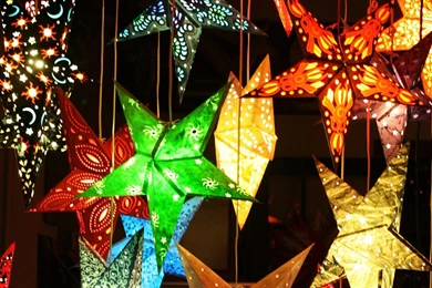 1280*1024 2007 Christmas Wallpapers   Christmas Night View ...