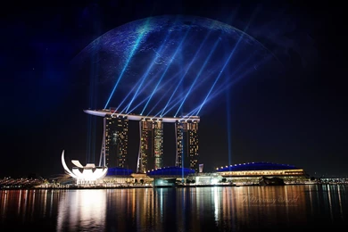 Download Wallpapers 3840x2160 Night, Lights, Water, Reflection ...