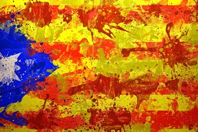 Download Wallpapers 1920x1080 Catalonia, Spain, Barcelona, flag ...