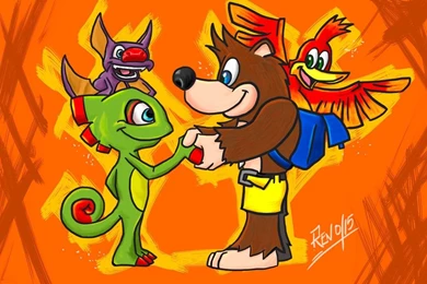 Cross Banjo Kazooie And Yooka Laylee By Elchicodecuernos On DeviantArt