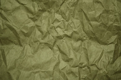 Crumpled Olive Green Paper Texture Picture