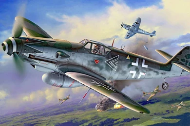 BF 109 Fighter Jet Aircraft Wallpapers Download In Widescreen