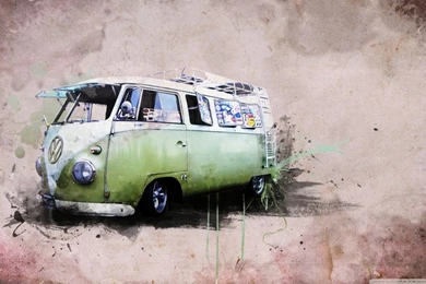 Hippie's Van HD Desktop Wallpapers : High Definition : Fullscreen ...